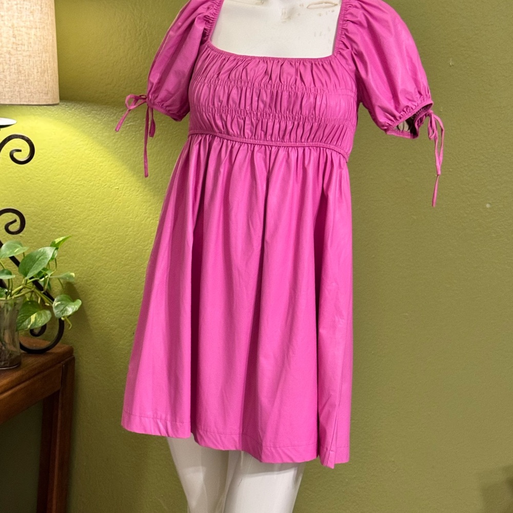 TCEC Vibrant Pink Gathered Dress - Picture 13 of 17
